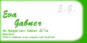 eva gabner business card